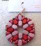 Hexagonal bead earrings (customisable) - Image 1