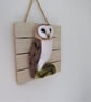 Needle felted owl artwork - Image 1