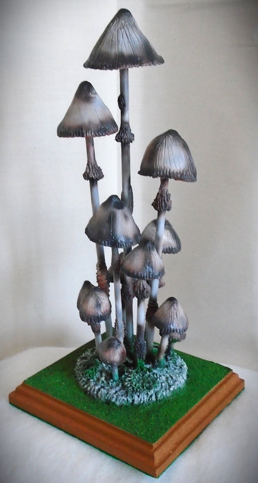 Fantasy Clay Toadstools Art Sculpture