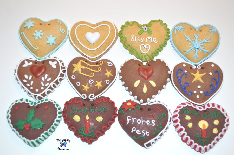 Lebkuchen Gingerbread Hearts