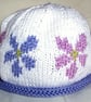 Flowers Beanie Hat PDF Knitting Pattern - Image 2