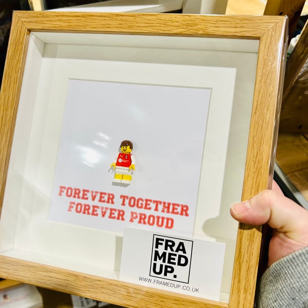 ROTHERHAM FC - Framed custom Lego minifigure