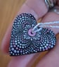Handcrafted Dot Mandala Hanging Heart - Image 2