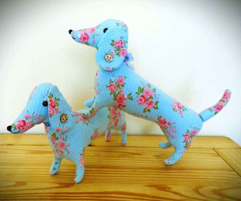 Handmade Cath Kidston Fabric Sausage Dog Dachshund