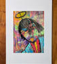 'Academic' Original Oil Pastel on Painting - Image 3