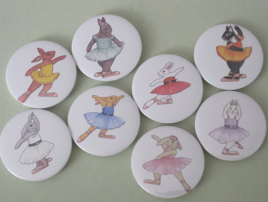 Dancing Bunny Badge