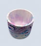 Blue, Lilac and Purple Plant Pot - Marbled Large Round Planter - Image 10