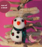 Handfelted Snowman Christmas Decoration  - Image 1