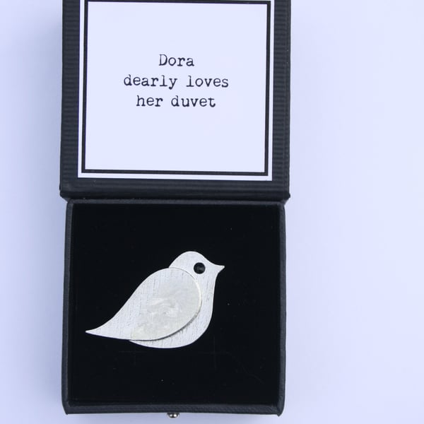 Dora dearly loves her duvet