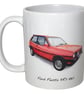 Ford Fiesta XR2 1982 - 11oz Ceramic Mug  - Image 1