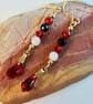 Swarovski Ruby Red Teardrop Earrings - Handmade In Devon - Image 7