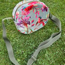 Velvet bird bag - Upcycled cushion cover