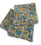 Reusable Towelling Face Wipes.  Ditsy Floral Liberty Fabric.