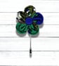 Flower Lapel Pin, Fabric Flower, Wedding Buttonhole  - Image 1