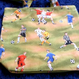 Small Fabric Shopper with Footballers