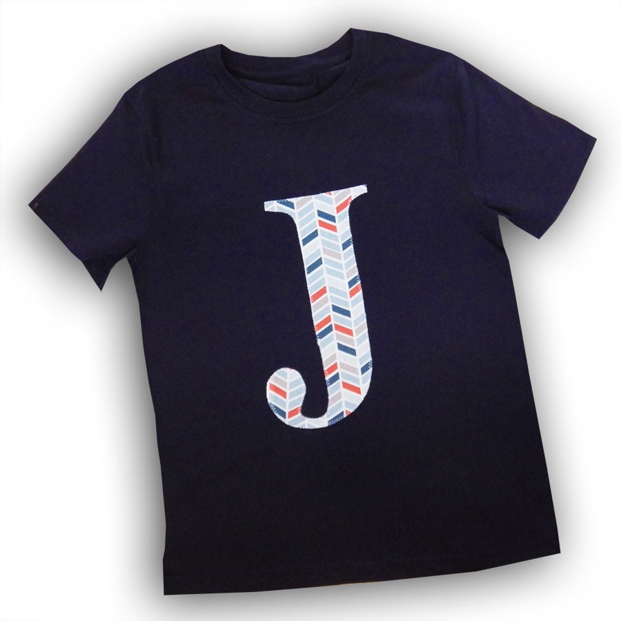 Kids Personalised Letter T-Shirt, Alphabet T-Shirt, Boys Clothes, Girls Clothes