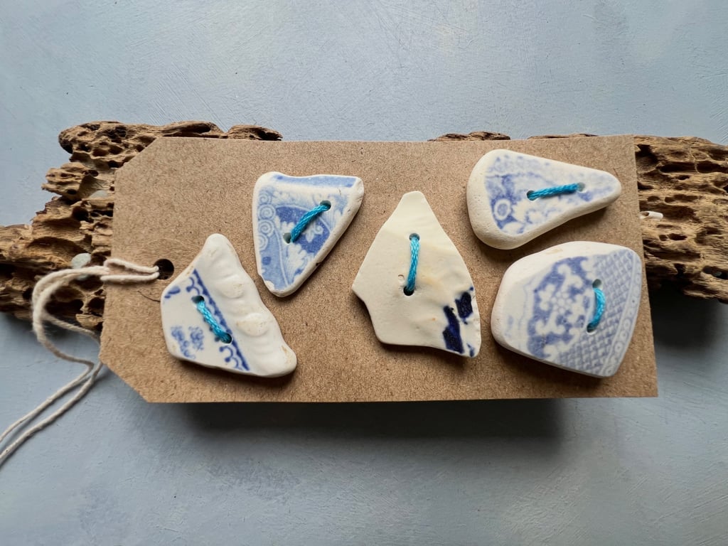 Handmade sea pottery buttons 
