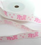 Pink teddy bear ribbon 15mm x 3 metres