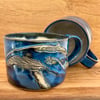 Handmade Ceramic Cup - Blue Galaxy Humpback Whale