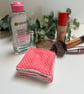 Reusable Bamboo Towelling Face Pads Pack of 7 - Pink Polka Dot