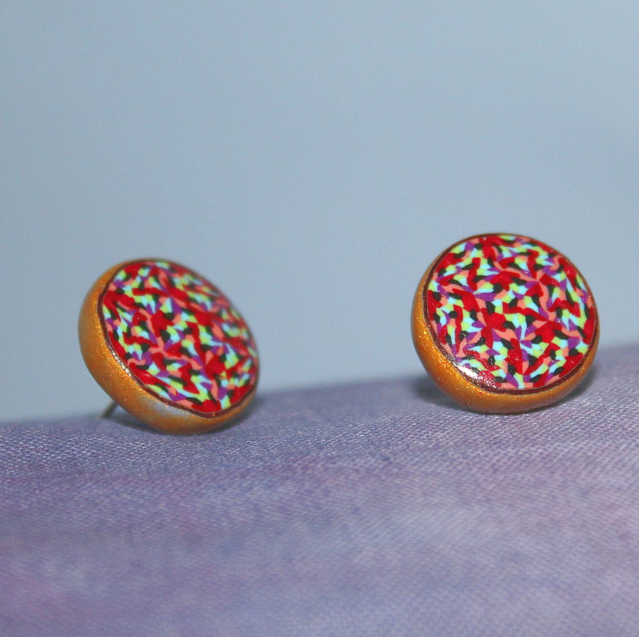 Hand Crafted Ear Studs - Modern Rustic Chic