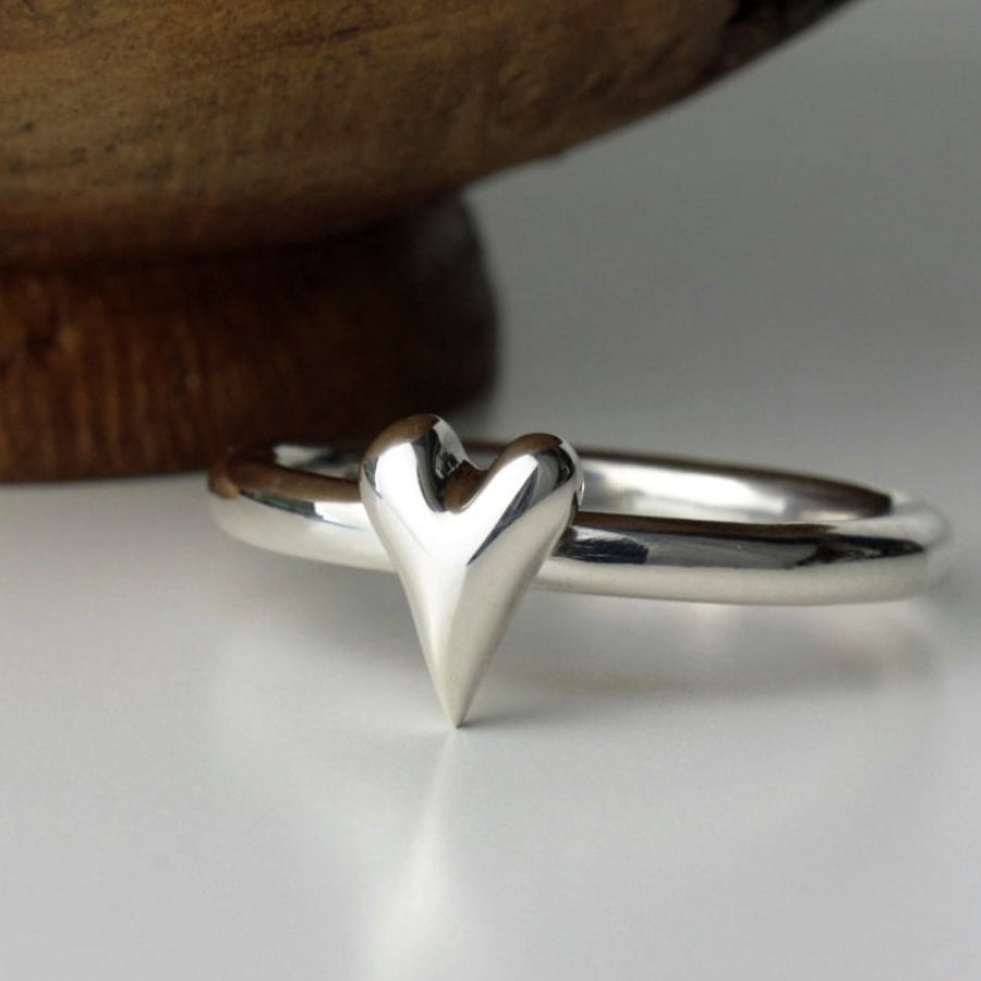 Handmade Sterling Silver Wild at Heart Ring