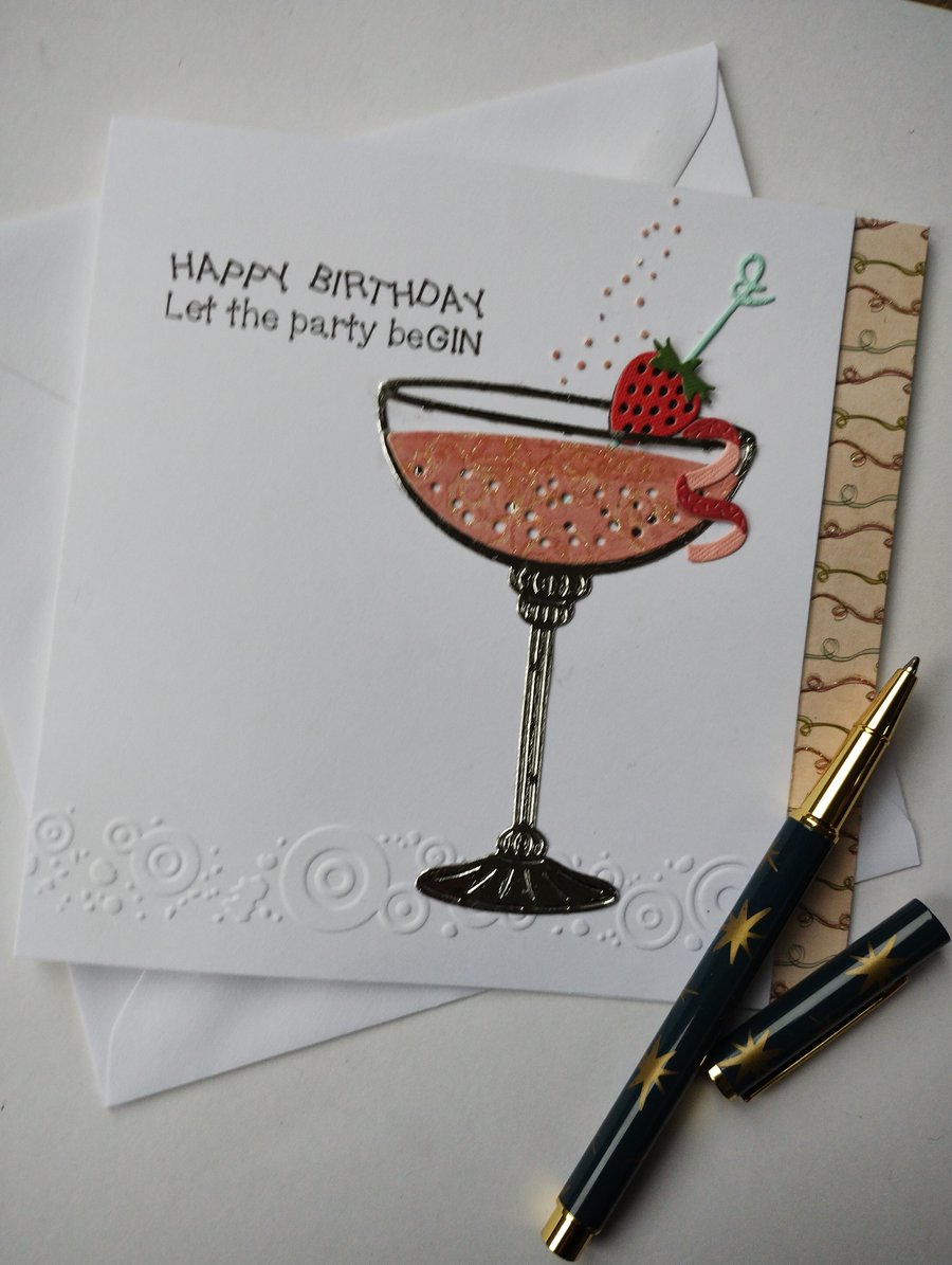 Happy Birthday - Let the party beGIN - Pink Gin!