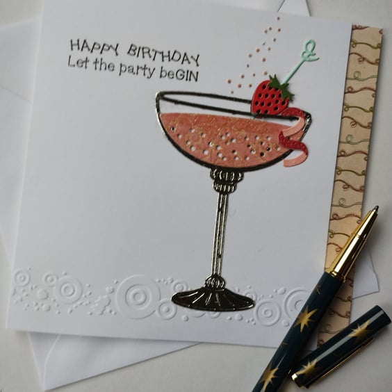 Happy Birthday - Let the party beGIN - Pink Gin!