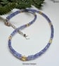 Designer AA Tanzanite & Ethiopian Wello Opal Sterling Silver Necklace - Image 1