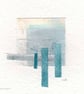 Coastal inspired original abstract minimalist paper collage no.26