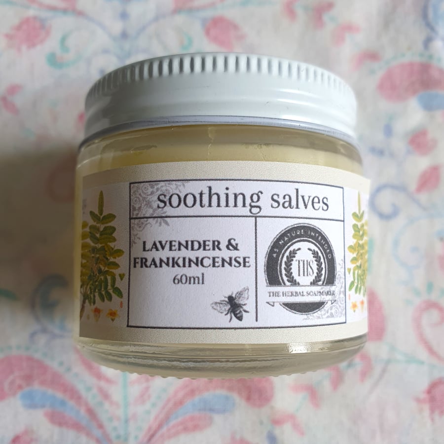 Lavender & Frankincense moisturising hand salve, 60ml