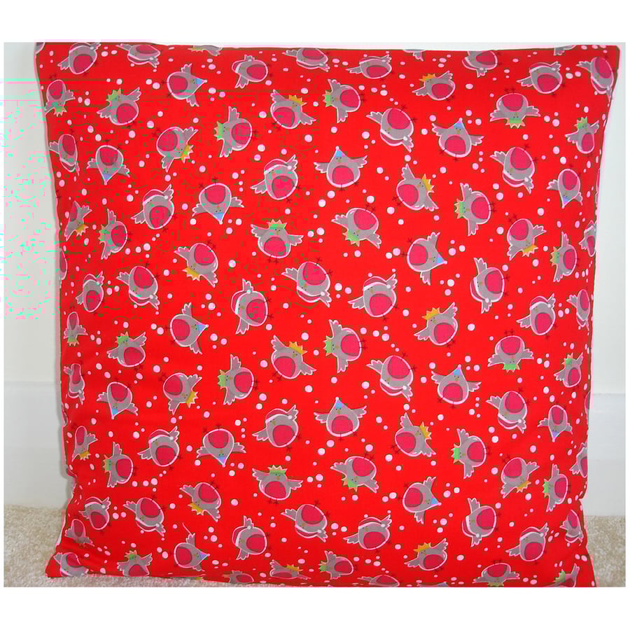 Christmas Trees Cushion Cover Robin
