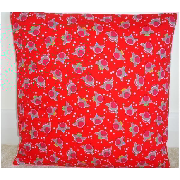 Christmas Trees Cushion Cover Robin