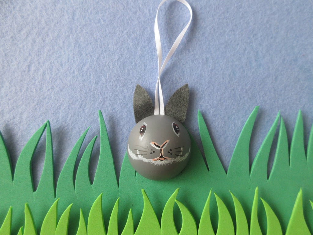 Bunny Rabbit Hanging Decoration Pet Bauble for Christmas Easter etc