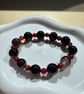 Chalcedony & Obsidian Bracelet