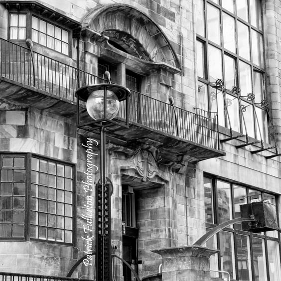 Detail of Glasgow School of Art , archival fine art Giclee print 