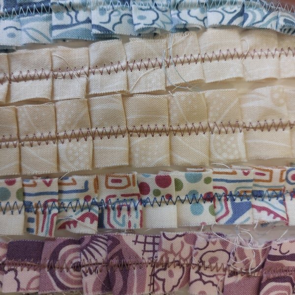 Set of 30 Ruffles ideal for Junk Journals and Shabby Chic Projects