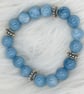 Aquamarine beaded bracelet