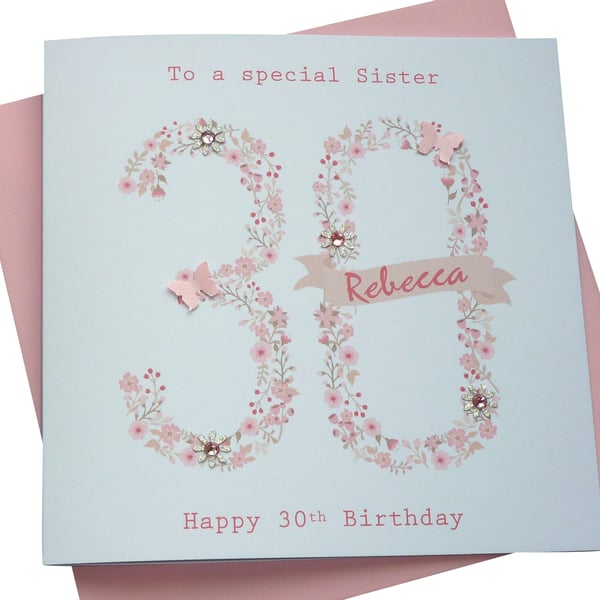 Handmade Personalised Birthday Card 16th 18th 21st 30th 40th 50th 60th Any age