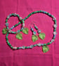 Leaf & Gemstone Jewellery Set — Handcrafted Collection    - Image 5