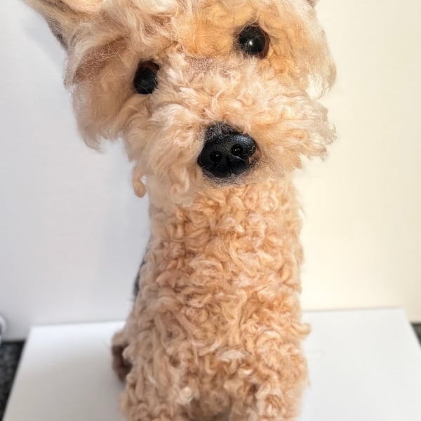 Handmade felted keepsakes made to look like your pup 