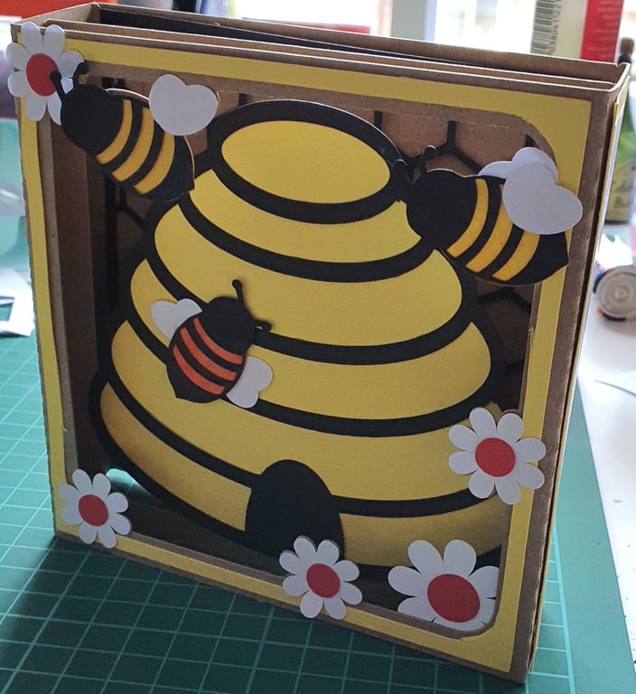 Bee Hive Box Card - any occasion