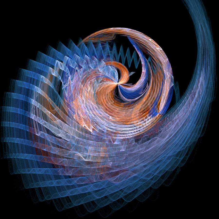 'Fractal Seashell'  - A4 Epson Archival Matte art print