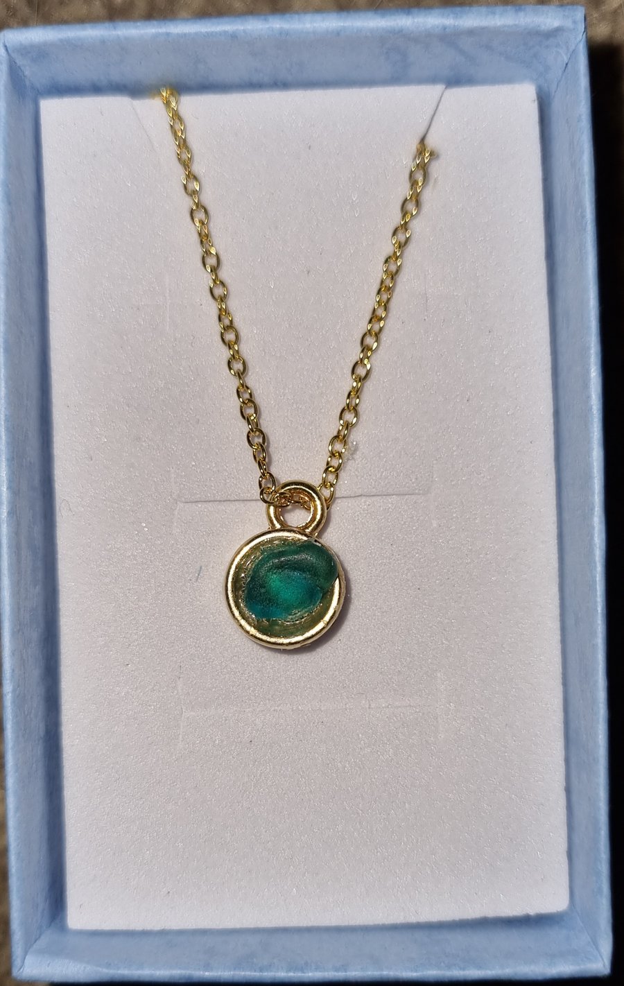 Green seaglass pendant
