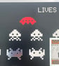 Number 1 gamer retro Space Invaders birthday card - Image 8