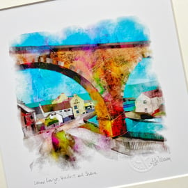 Lower Largo, Viaduct and Shore. Size 2.