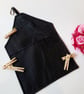 Black and white polkadot clip on peg bag, free uk delivery.   - Image 5