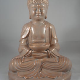 Ceramic Free Standing Garden Home Sitting Buddha Figurine Ornament Decoration.