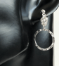 Sterling Silver Hammered Ring Chainmaille Earrings - Image 3