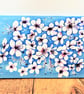 Original Cherry Blossom Painting, Floral Art on Canvas, A4 size, Unframed - Image 7